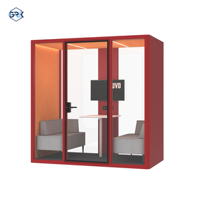 Phòng họp mô-đun hiện đại Graki L Model làm bằng hợp kim nhôm, tích hợp ghế sofa giường, ngăn chứa đồ, dành cho 2 người, giảm tiếng ồn, chất lượng tuyệt vời. - Product Image 3