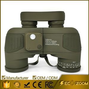 Secozoom กล้องส่องทางไกลทะเลขนาด7X50 10X50, พร้อมเข็มทิศเล็งภายใน Bak4ปริซึม Porro มุมมอง7.5 IPX7กันน้ำ - Product Image 3