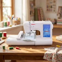 JUKKYES5 Machine à coudre et à broder multifonctionnelle automatique domestique économique pour le bricolage et l'industrie du vêtement