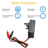 13.8V 14.6V 12V 2A chargeur intelligent chargeur à flotteur rapide 12 volts plomb humide SLA AGM GEL moto voiture batterie maintien charge