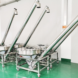 Acciaio inossidabile inclinato sale in polvere trasportatore a spirale verticale coclea alimentatore a vite produttore