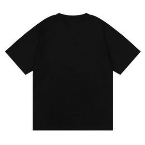 Camiseta de manga corta para hombre, estilo urbano estadounidense, informal, estilo hip-hop, 100% algodón, con estampado de grafiti con efecto de tinta pulverizada. - Product Image 5