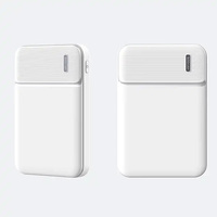 Batterie externe ultra-fine 10000 mAh avec écran LED, chargeur portable rapide pour téléphone, idéal pour les voyages