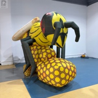 Abeille géante gonflable de dessin animé, abeille géante gonflable, guêpe gonflable pour la publicité