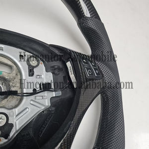 Volant sport M en cuir perforé et fibre de carbone avec LED, design le plus récent, pour BMW E90 E91 E92 E93 Série 3 - Product Image 4