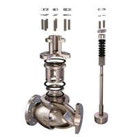 Vanne à soupape pneumatique avec positionneur intelligent 4-20 mA pour la régulation du débit d'huile, le contrôle de la pression de l'eau et les gaz industriels
