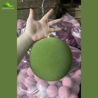 Longstar offres spéciales grandes boules de noël floquées 15cm 20cm 30cm 40cm 50cm boules de noël en velours de grande taille pour la déco extérieure
