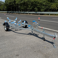 Remorque de bateau à rouleaux oscillants à essieu unique légère Remorque de jet-ski avec VTA