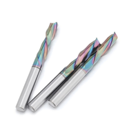 Fraise à deux dents en carbure de tungstène avec revêtement nano pour le fraisage CNC des tôles et de l'acrylique