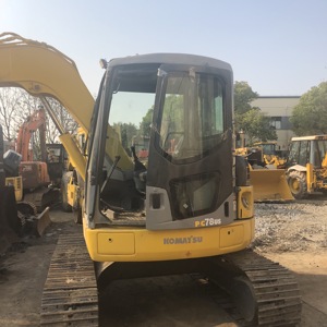 Mini pelle sur chenilles Komatsu PC56-7 d'occasion de haute qualité de 5.6 tonnes avec de bons composants de moteur et de moteur à Shanghai - Product Image 2