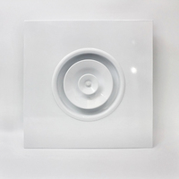 Nouveaux produits HVAC : Diffuseur d'air circulaire carré en aluminium pour plafond, design moderne, avec noyau rotatif, pour usage professionnel