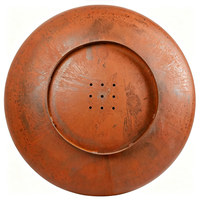 Brasero moderne en acier corten et acier inoxydable pour le chauffage extérieur du jardin, du patio et du camping