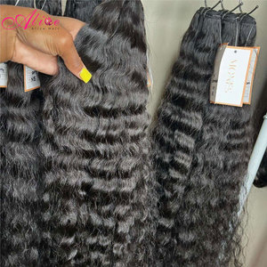 Lot de Cheveux Humains Indiens Bruts 100% Naturels Bouclés, Lot de Cheveux Humains Bouclés Birmans en Gros, Fournisseur de Cheveux Humains Bruts Ondulés Cambodgiens - Product Image 3