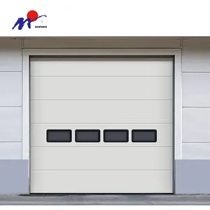 Puerta corredera automática para exteriores, accesorio seccional doble, Industrial, venta al por mayor