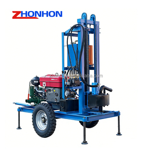 Plataforma <span class=keywords><strong>de</strong></span> Perforación <span class=keywords><strong>de</strong></span> Pozos <span class=keywords><strong>de</strong></span> Agua sobre Ruedas <span class=keywords><strong>de</strong></span> Alto Rendimiento con Mecanismo Rotatorio Potente para una Penetración sin Esfuerzo en Suelos Duros y Rocas - Product Image 1