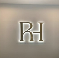 Letreros con Retroiluminación LED Personalizados para Publicidad Comercial - Uso en Exteriores para Empresas, Hospitales, Edificios, Bares (Resistentes al Agua IP65)