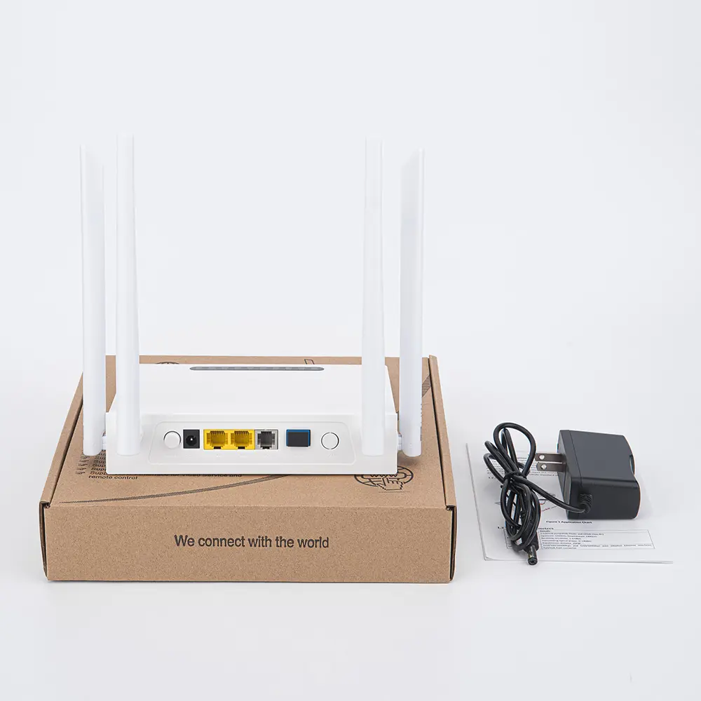 Fanju — point WIFI double bande ONU HGU 2GE + 4, xponon ONT, DC12V Fttx, prise en charge IPTV VOIP