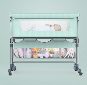 Lit d'appoint portable Dreamer pour bébé avec hauteur réglable, maille respirante, berceau sécurisé pour nouveau-né - Product Image 5
