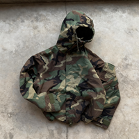 Veste coupe-vent de randonnée légère en softshell camouflage personnalisée pour homme, en nylon ripstop avec capuche