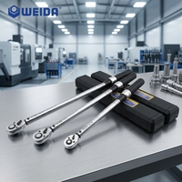 Clé dynamométrique à cliquet WEIDA 1/4 pouce, 5-25 Nm, haute précision 3 %, clé mécanique réglable WH18150