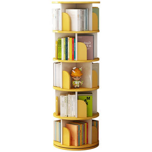 Étagère à livres sur pied rotative multifonctionnelle moderne et peu encombrante, personnalisable OEM, pour salon, bureau à domicile, bibliothèque - Product Image 5