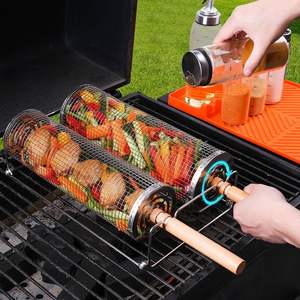 Canastas de Barbacoa Apilables Fáciles de Limpiar para Acampar y Hacer Picnic, para Verduras, Pescado, Carne y Otros <span class=keywords><strong>Alimentos</strong></span> - Product Image 4