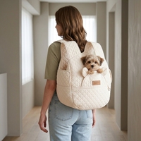 Sac à dos de transport pour animaux de compagnie, matelassé, écologique, confort nuage, tissu doux, sac de voyage pour chien et chat, extérieur, petits animaux, capacité 10 kg