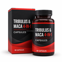 Capsules de complexe Tribulus Terrestris Maca, 90 unités, 4 en 1, complément alimentaire à base de plantes, étiquette privée OEM