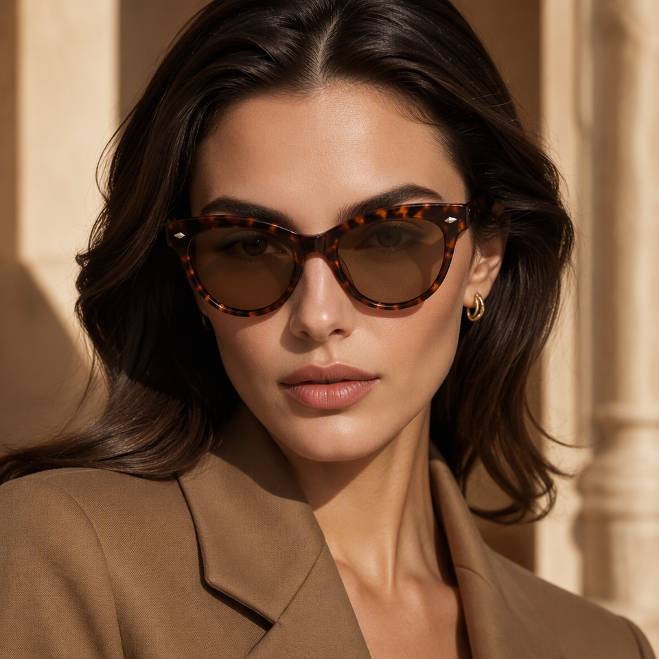 Eye Rivetis Old Money Aesthetic French Chic Cat Eye Acetate Sunglasses Vintage ...