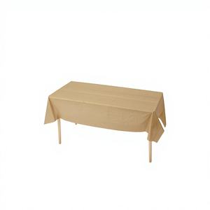 Mantel de Plástico Dorado Marca Peiyong Modelo 60081 de 137x183cm para Decoración de Fiestas, Suministro de Fábrica al Por Mayor - Product Image 1