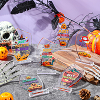 Plaques de récompense en acrylique transparent pour Halloween, trophées de concours d'Halloween pour les gagnants de Trunk or Treat, fournitures de prix pour fêtes d'Halloween
