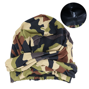 Gorro de baño de silicona de camuflaje <span class=keywords><strong>para</strong></span> <span class=keywords><strong>hombres</strong></span> y mujeres, <span class=keywords><strong>para</strong></span> cabello corto/largo, <span class=keywords><strong>para</strong></span> mantener el cabello seco, impermeable, turbante de baño <span class=keywords><strong>para</strong></span> nadar - Product Image 3
