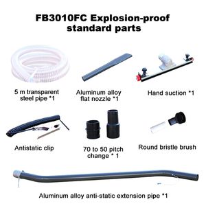 Aspiradora Industrial Trifásica BOSHUO de 3000W, a Prueba de Explosiones de Polvo, para Áreas Inflamables y Explosivas, Manual, Nueva - Product Image 3