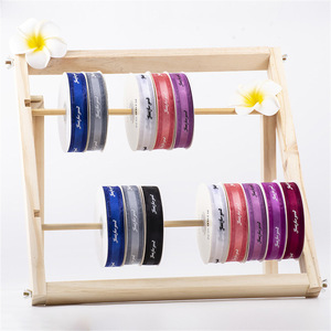 Wooden Ribbon Storage Rack Four Layers For Decorative Ribbon Workshops Standing Type Lightweight Material - Product Image 3