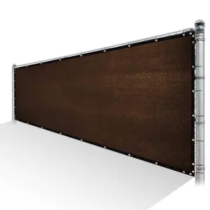 工厂批发便宜的价格定制8盎司乙烯基涂层网80% 固体隐私栅栏屏挡风玻璃防水布