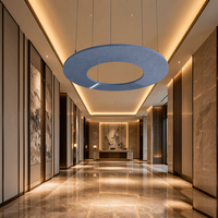 Panneaux acoustiques suspendus en feutre pour plafond, absorption acoustique pour couloir d'hôtel (vente en gros)