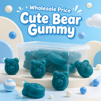 Bonbons Gélifiés Oursons Mignons en Gros, Saveur Fruitée, Forme d'Ours, Boîte de Bonbons Gélifiés Moelleux pour Enfants