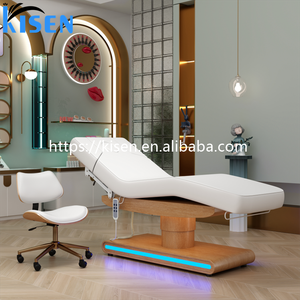 KISEN Silla Eléctrica Moderna para Spa, Salón de Belleza, Clínica, Camilla de Masaje, Silla de Podología con 3 o 4 Motores, Blanca - Product Image 4