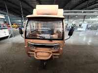 Tricycle alimentaire mobile électrique en acier inoxydable, chariot de vente ambulant commercial, camion de restauration rapide pour glaces et bonbons