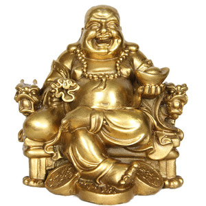 Cười Phật Brass tượng-maitreya hạnh phúc Phật điêu khắc, phong thủy sự giàu có trang trí nội thất & số lượng lớn bán buôn tinh thần Quà Tặng - Product Image 1