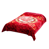 Meilleur prix 100% Polyester Super Doux 200x240 cm 2Ply 5KG Écologique Tricoté Refroidissement Imperméable Rashel Couverture Pondérée Hiver