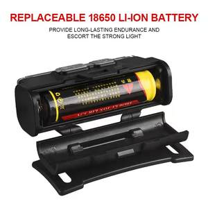 Lampe frontale <span class=keywords><strong>LED</strong></span> confortable, étanche IP65, <span class=keywords><strong>bandeau</strong></span> réglable, portée de 200 à 299 m, autonomie de la batterie prolongée pour la course à pied et le cyclisme en extérieur - Product Image 1