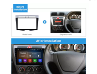 Reproductor Android para Auto, Sistema de Entretenimiento Multifuncional, Marco Compatible con Kia Morning/Picanto 2008-2010, Marco para Radio de Auto de 9 Pulgadas, CD