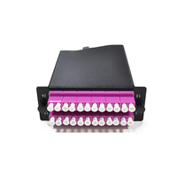 Módulo de Cassette de Fibra Óptica OM3 de 12 Núcleos MTP/MPO LC con Construcción de Acero Laminado en Frío, Certificado ISO9001