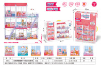 Nouvelle maison de poupée DIY 2026 pour filles, modèle de villa miniature à assembler avec toboggan et piscine - Cadeaux de Noël parfaits