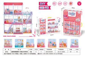 <span class=keywords><strong>Casa</strong></span> de Juguete para Niñas 2026, Modelo de Paisaje en Miniatura para Armar, Villa con Tobogán y Piscina, Regalo Perfecto para Navidad - Product Image 3