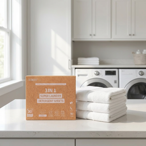 KELEE Hojas de Detergente Ecológico sin Plástico para Lavandería, Limpieza Potente, Biodegradables, Suministro a Granel, Tiras de Lavandería de Marca Privada - Product Image 1