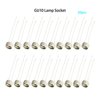 GU10 Base de lampe en céramique support de lumière prise connecteur adaptateur fil pour ampoule LED support lustre halogène LED accessoire