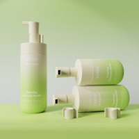 Bouteille pompe en plastique PET personnalisée avec dégradé mat, 150 ml, 200 ml, 300 ml, pour mousse nettoyante, savon pour les mains, shampoing