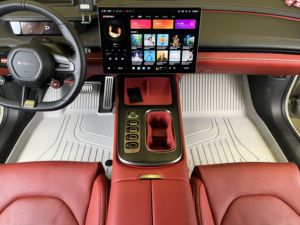 Tapis de sol en TPE en fibre de carbone, nouveau matériau, pour <span class=keywords><strong>PEUGEOT</strong></span> 208 2021 2022, ensembles complets, haute résistance, imperméable, tapis de voiture - Product Image 3
